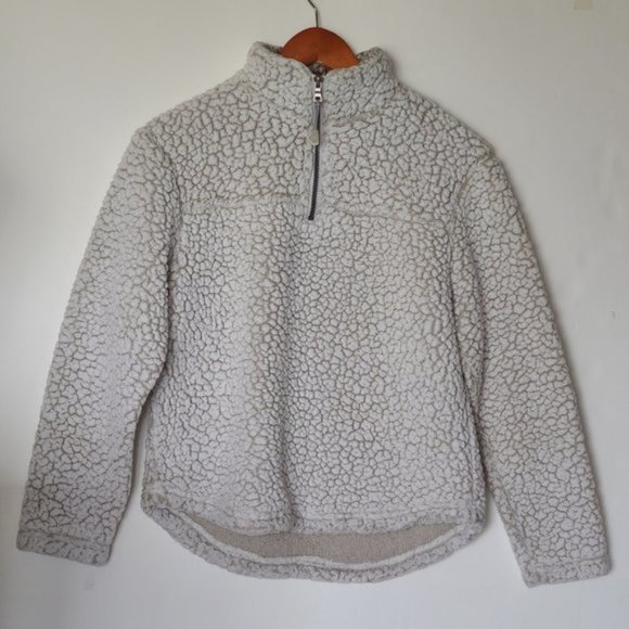 Stoic 1/4-Zip Cozy Fleece Pullover Boys‎ Ivory - Picture 5 of 8
